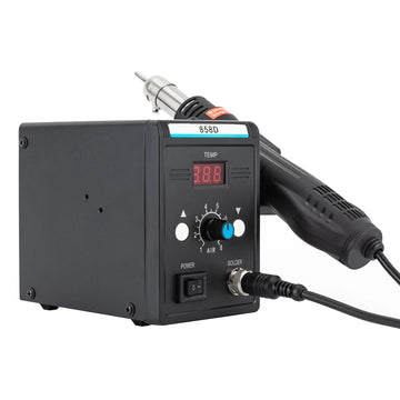 Hot Air Refining Station 220V SMD Soldering Station with Heat Gun Set LED Screen Display Hot Air for Electronics Desoldering Apsilon