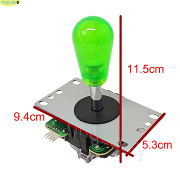 2 Player DIY Arcade Game Kit for PC Raspberry Pi with LED Push Buttons American Style Joystick USB Encoder Cables Mame Jamma Apsilon