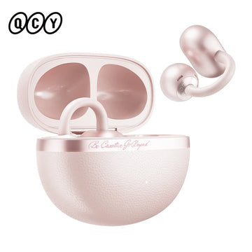 QCY Crossky C50 Open Ear Wireless Earbuds Bluetooth 6.0 Comfort Clip On Sports Earphone 4 Mic AI Clear Call Bass Boost Headphone Apsilon