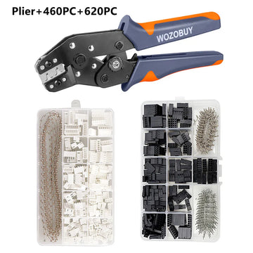 SN-01BM Wire Crimp Tool Kit AWG 28-20 (0.08-0.5mm²) Wire Crimper for 2.54mm Dupont Connectors and 2.54mm JST-XH Connectors Apsilon