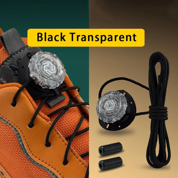 Fashion Swivel Buckle Laces Automatic Shoelace Without ties Kids Adult Sneakers No Tie Shoe laces Shoe accessories 1Pair/2Pair Apsilon