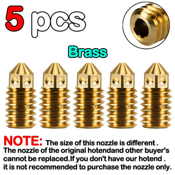 For Brass Hardened Steel Nozzle 3D Printer Hotend Kit For Bambu Lab A1/A1 Mini 0.2/0.4/0.6/0.8MM Silicone Brush Assembly Apsilon