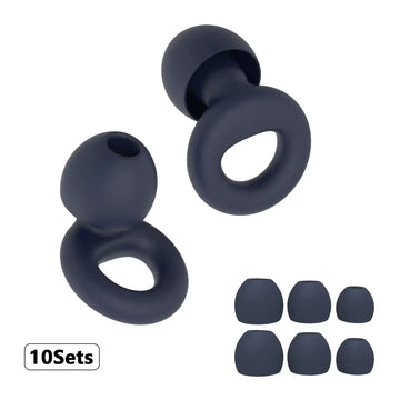 Silicone Earplugs for Swimming Sleep Noise Cancel Noise Reduction-Soundproof Reduce Disturbances -Quality loop Earplugs Apsilon