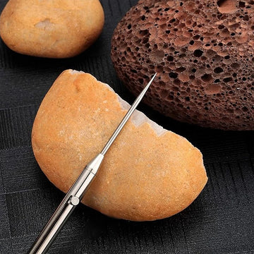 Portable Titanium Toothpicks Pocket Toothpicks Keychain Silver with Metal Toothpick Holder for Outdoor Picnic Camping Accessorie Apsilon