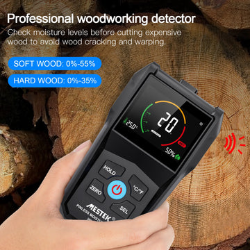 Non-Contact Wood Moisture Meter Inductive Wood Timber Moisture Meter Color Screen Digital Electromagnetic Wood Humidity Tester Apsilon