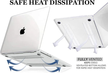 Crystal Clear Laptop Case for Macbook Air 13.6 M4 15 M3 Hard Cover for Mac Book Pro 13 M1 M2 14 M4 16 2025 Sleeve Accessories Apsilon