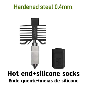 Bambu Original X1/P1 Series Hotend Kit Hardened Steel Nozzle 0.2/0.4/0.6/0.8mm For Bambu lab X1C X1 P1P P1S 3D Printer Parts Apsilon