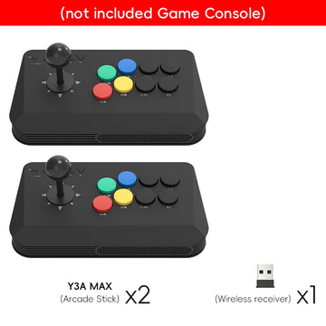 DATA FROG Y5A / Y3A MAX Arcade Stick for Switch 2 & Windows, Wireless Arcade Fight Stick, 2.4G Receiver Apsilon