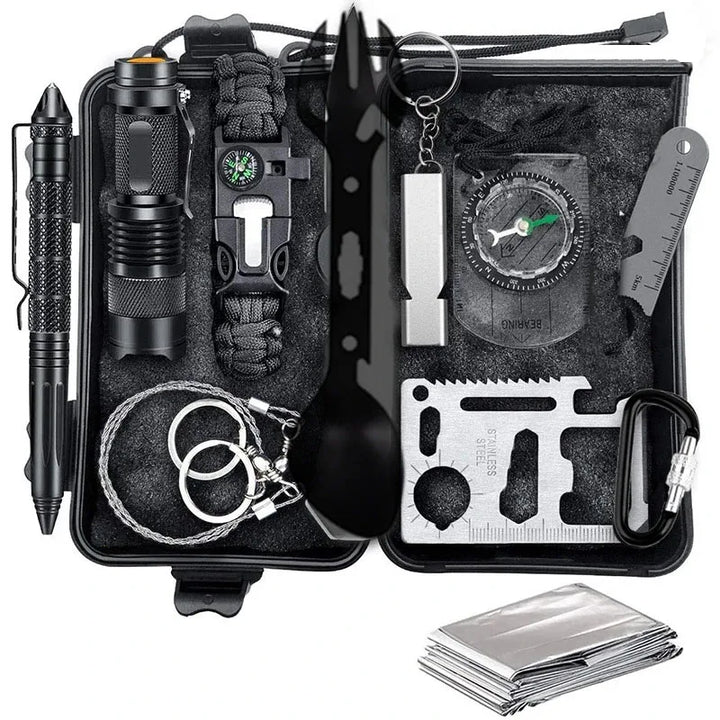 Professional Car Survival First Aid Kit Outdoor Camping Hiking First Aid Kit Emergency Gear Outdoor SOS Wilderness Adventure Apsilon