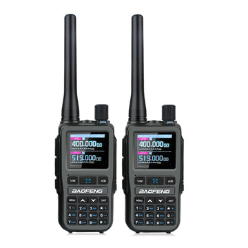 2PCS/Pack Baofeng UV-5R Mini Dual Band Dual PTT Walkie Talkie 5RMINI Air Band Rx 5W Compact  VOX FM Amateur Radio Type-C Charge Apsilon