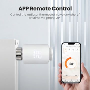 AVATTO ZigBee3.0 Thermostat Radiator Actuator Smart TRV Thermostatic Valve Controller Works With Tuya Alexa Google Home Alice Apsilon