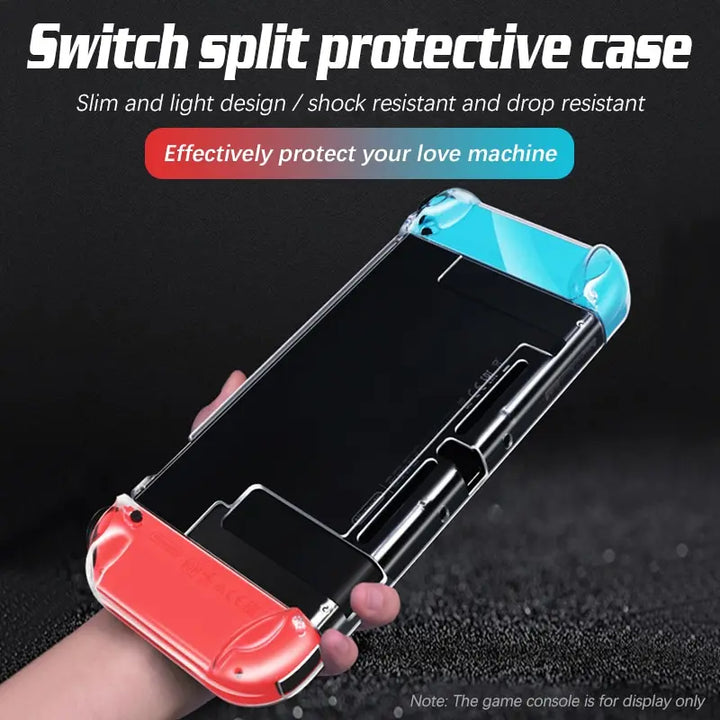 Suitable For Nintendo Switch High Transparency Pc Protective Case Game Console Handle Full Package Ultra Thin Split Protective Apsilon
