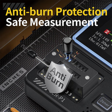 FNIRSI LCR-P1 Transistor Tester Multimeter Diode Triode Capacitance Resistance Meter ESR MOSFET IR Multifunction Anti-Burn Apsilon