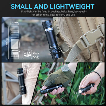 Sofirn SC18 1800lm EDC Flashlight USB C Rechargeable SST40 LED 18650 Torch TIR Optics Lens Lantern with Power Indicator Apsilon