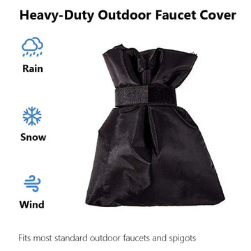 1Pc Outdoor Faucet Cover, Winter Freeze Protection Insulation for Water Taps, Garden Faucet Protector Apsilon