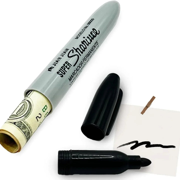 Creative Fake Red Black Marker Pen Hidden Compartment Sight Diversion Safe For Home Office Hide Necklace Money Small Valuables Apsilon