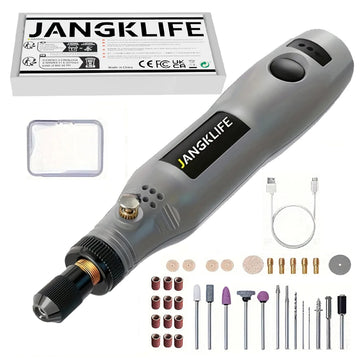 JANGKLIFE USB Cordless Rotary Tool Kit Woodworking Engraving Pen DIY For Jewelry Metal Glass Mini Wireless Drill Apsilon
