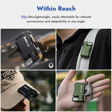 WUBEN G5 Rechargeable EDC Flashlight, 400 Lumens Dual Light Sources Mini Flashlight with RGB Light, Portable Pocket Flashlights Apsilon