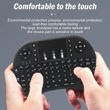 MRSVI I8 2.4G Mini Wireless Keyboard Classic Black Air Mouse Remote Control Touchpad for Android TV Box PC Smart TV Apsilon