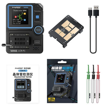 FNIRSI LCR-P1 Transistor Tester Multimeter Diode Triode Capacitance Resistance Meter ESR MOSFET IR Multifunction Anti-Burn Apsilon