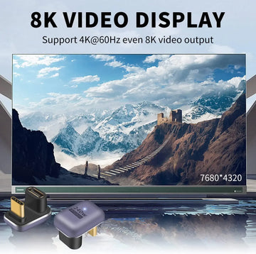 240W U Shape USB C Adapter 40Gbps USB C 180 Degree Angled USB C Extender Connector Support 8k Video Audio Display Accessories Apsilon
