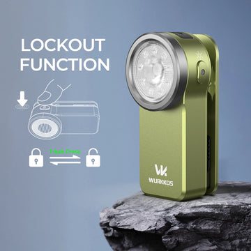 Wurkkos HD03 680LM Mini Clip Light USB C Rechargeable Pocket Flashlight Spotlight/Floodlight Portable EDC RGB Torch with Magnet Apsilon