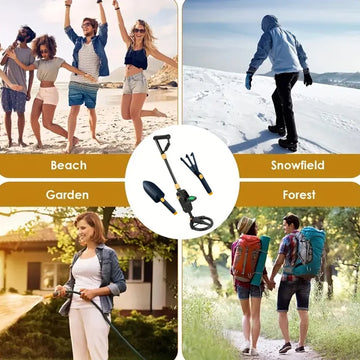 MD1008A Kids Metal Detector Ergonomic Handle for Small Palm Battery Powered Not Included Beach Treasure Hunt Toy Apsilon