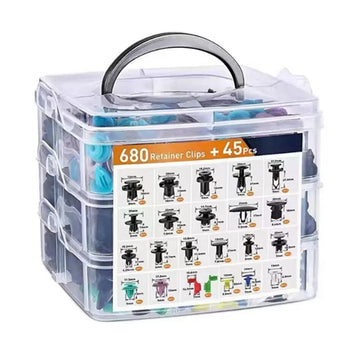 800pcs-100Pcs Car Fastener Clip Kit Fender Rivet Plastic Clips Auto Body Push Retainer Pin Rivet Bumper Door Trim Panel Repair Apsilon
