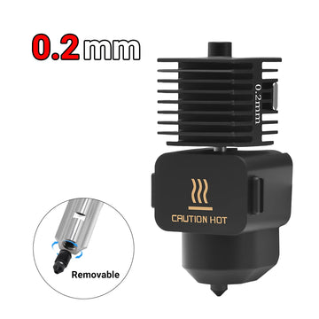 A1/A1 Mini Upgrade Hotend Kit Hardened Steel Replaceable Nozzle 0.2/0.4/0.6/0.8mm High Speed Wear Resistant Hot End Assembly For Bamboo Lab A1/A1 Mini/A2L 3D Printer Parts Apsilon