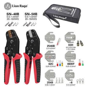 Crimping Tool Set Pressed Pliers Electrician Tools Electrical Terminals Clamp Electronics Pressing Connector Hand Jaws 58B 2549 Apsilon