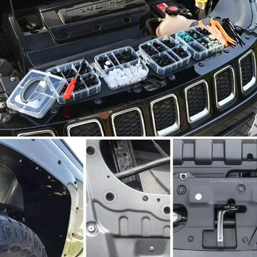 800pcs-100Pcs Car Fastener Clip Kit Fender Rivet Plastic Clips Auto Body Push Retainer Pin Rivet Bumper Door Trim Panel Repair Apsilon