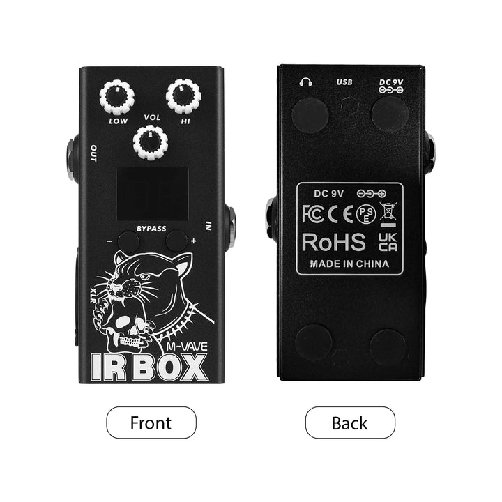 M-VAVE Guitar IR Box Effects Pedal with IR Cab Impulse Response Cabinets Speaker Simulator XLR Output Port 6.35mm Output/Input
