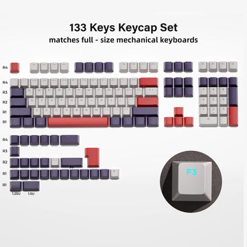 XVX Phantom Gradient Keycaps PBT Top/Side Print Key Caps Double Shot Shine Through Custom Minimalist OEM Russian/Korean Keycap Apsilon