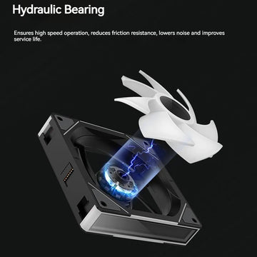 TEUCER JM-1 ARGB Fan 3 in 1 RGB Mirror Cycle Light Effect 800-2000RPM PWM Water Cooling 360mm  PC Cooler Fan Kit Apsilon