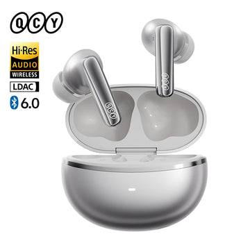 QCY MeloBuds N70 Adaptive ANC Wireless Earbuds Bluetooth 6.0 LDAC Hi-Res Audio 6 Mics Wireless Charging Earphones 50Hrs IPX5 Apsilon