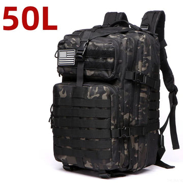 25L/50L 1000D Nylon Waterproof Trekking Fishing Hunting Bag Backpack Outdoor Rucksacks Tactical Sports Camping Hiking Apsilon