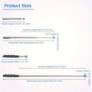 Telescopic magnet picking tool for hard to reach areas Apsilon