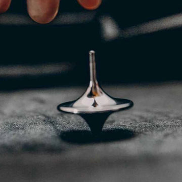 Metal Gyro Hot Movie Totem Silver Hand Spinning Top Fingertips Small Cyclone Gyroscope Antistress Fidget Toys For Children Gifts Apsilon