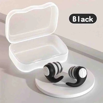 1 Pair of Soft Silicone Earplugs with Noise Cancellation, Waterproof, Comfortable To Wear, Suitable for Sleeping and Swimming Apsilon