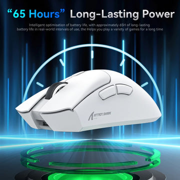 Attack Shark R1 Wireless Gaming Mouse 1000Hz 18000DPI PAW3311 Tri-Mode Connection Macro Programmable Ergonomic Game Mice for PC Apsilon
