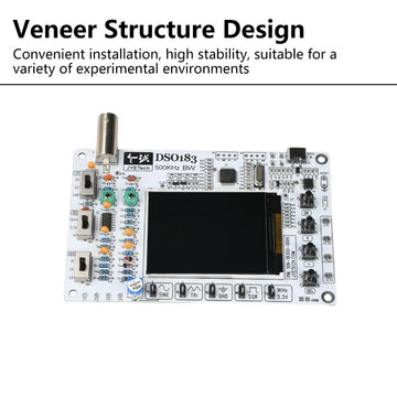 DSO183 DC 5V DIY Digital Oscilloscope Kit 0-500kHz Oscilloscope Electronic Soldering Kit Type-C Interface Suitable for Teaching Apsilon