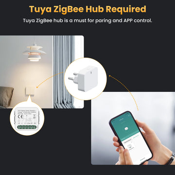 GIRIER Tuya ZigBee Smart Switch Module No Neutral Wire Required 1/2/3/4CH DIY Smart Breaker Relay Supports 2-way Control Alexa Apsilon