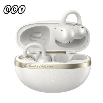 QCY Crossky C50 Open Ear Wireless Earbuds Bluetooth 6.0 Comfort Clip On Sports Earphone 4 Mic AI Clear Call Bass Boost Headphone Apsilon