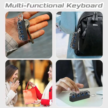 4Keys Finger Button Anti-stress Toys Mechanical Keyboard Keycaps Office Decompression Calming Keychain Gifts for Children Adults Apsilon