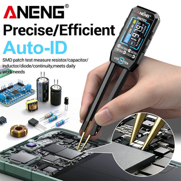 ANENG GN703 Smart Tweezers LCR Meter Professional SMD ESR Test Capacitance Resistance Inductance Digital LCR Bridge Calibration Apsilon