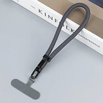 Universal Adjustable Mobile Phone Lanyard Short Wrist Strap with Self-locking Anti-drop Design Durable Polyester Phone Strap Apsilon