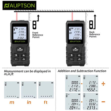 HAUPTSON 70/100M Laser Rangefinder Distance Meter Rangefinder Laser Tape Range Finder Building Apsilon