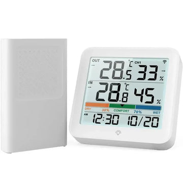 Digital Thermometer Hygrometer with Remote Indoor LCD Temperature Humidity Meter Room Sensor High Accuracy Home Thermometer Apsilon