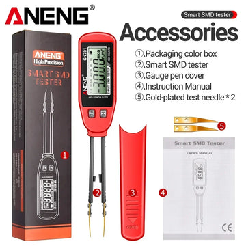 ANENG GN701 Smart Bridge Tweezer Digital LCR Meter Resistance Capacitance Inductance Continuity Diode Tester Electrician Repair Apsilon