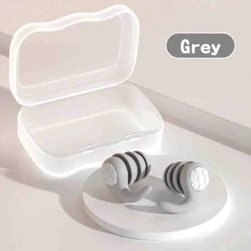 1 Pair of Soft Silicone Earplugs with Noise Cancellation, Waterproof, Comfortable To Wear, Suitable for Sleeping and Swimming Apsilon